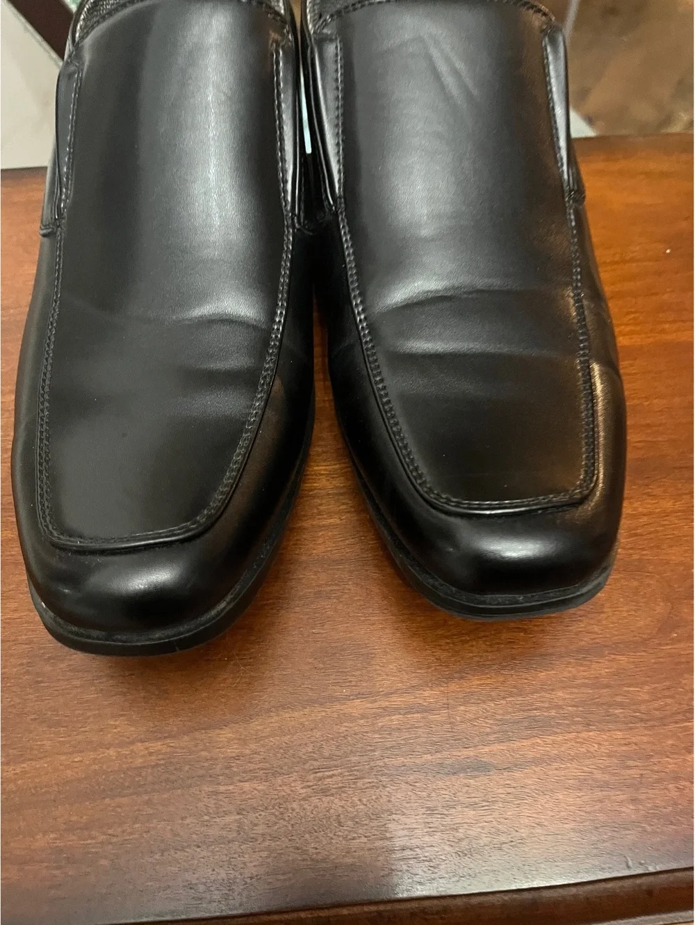 Perry Ellis Portfolio Rosen 2 Men's 10 Wide Black Slip On Dress Shoes Loafers